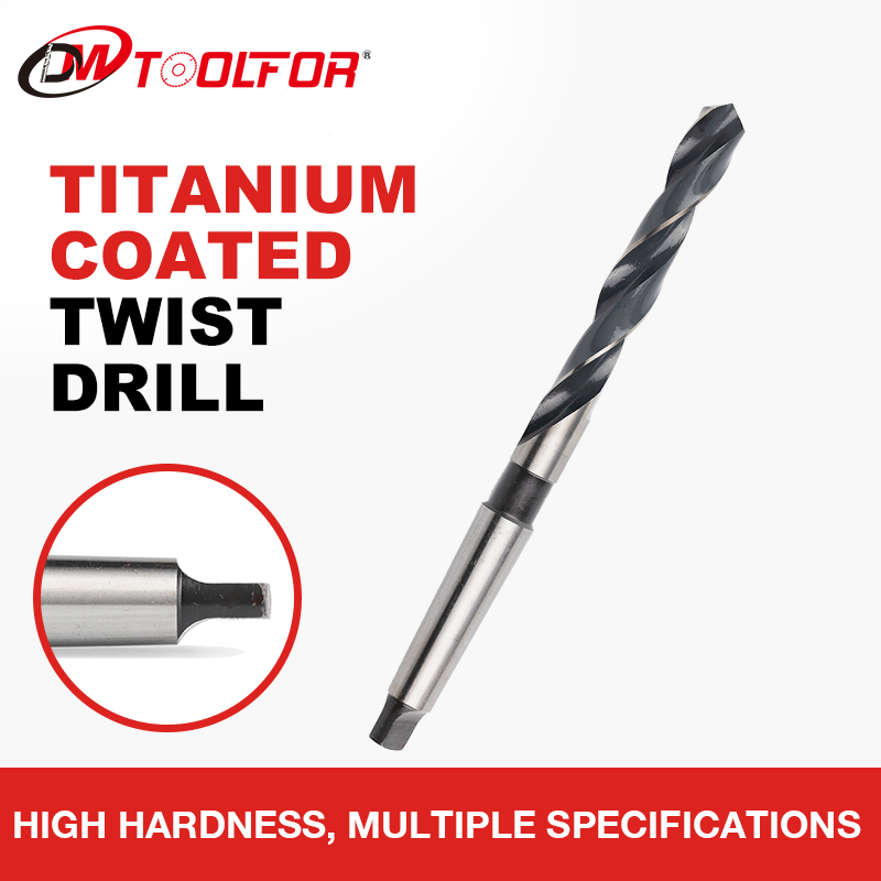 عروض المصنع DIN345 HSS MILLED TAPER SHANK BLACK WHITE TWIST DRILL BITS Set