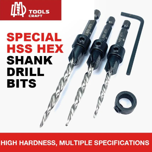 لقم الثقب HSS Hex Shank الخاص للبراغي